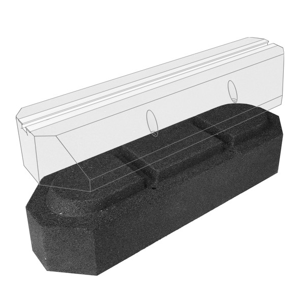 BP-600-10UP<br> - Podwyższenie do podstawy antywibracyjnej typu BP-600-M10